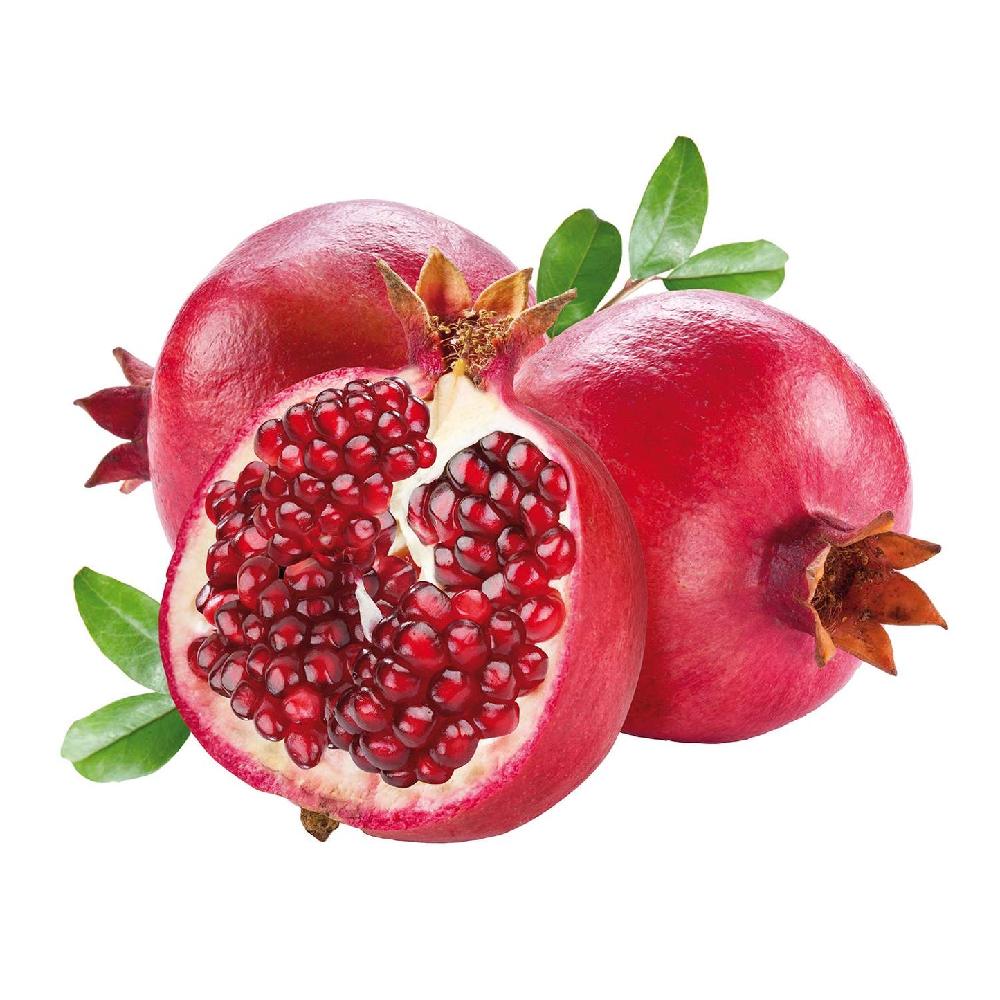 Svež nar sa crvenim sočnim semenjkama za užinu i sok