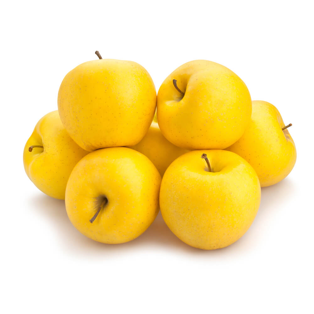 Sveža jabuka zlatni delišes slatka žuta jabuka za jelo