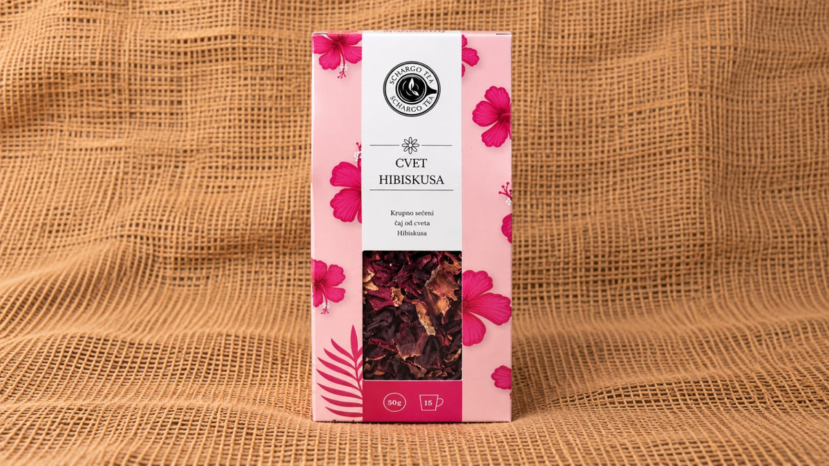 cvet hibiskusa caj