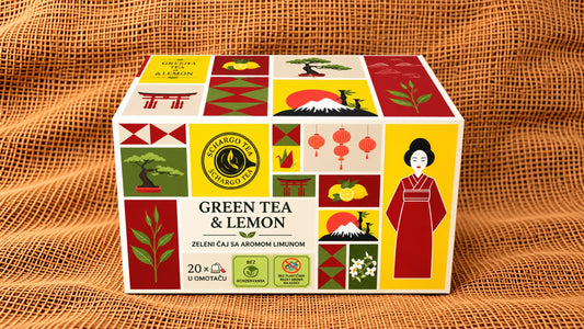 green tea and lemon caj