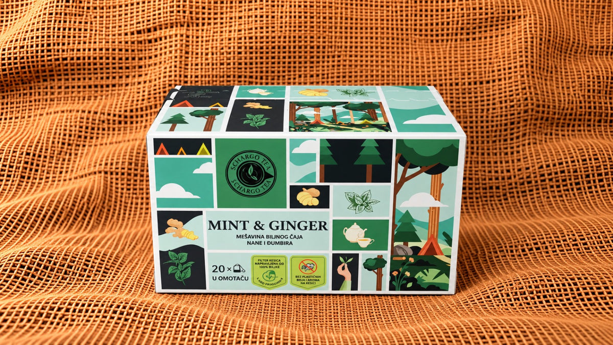 mint and ginger caj