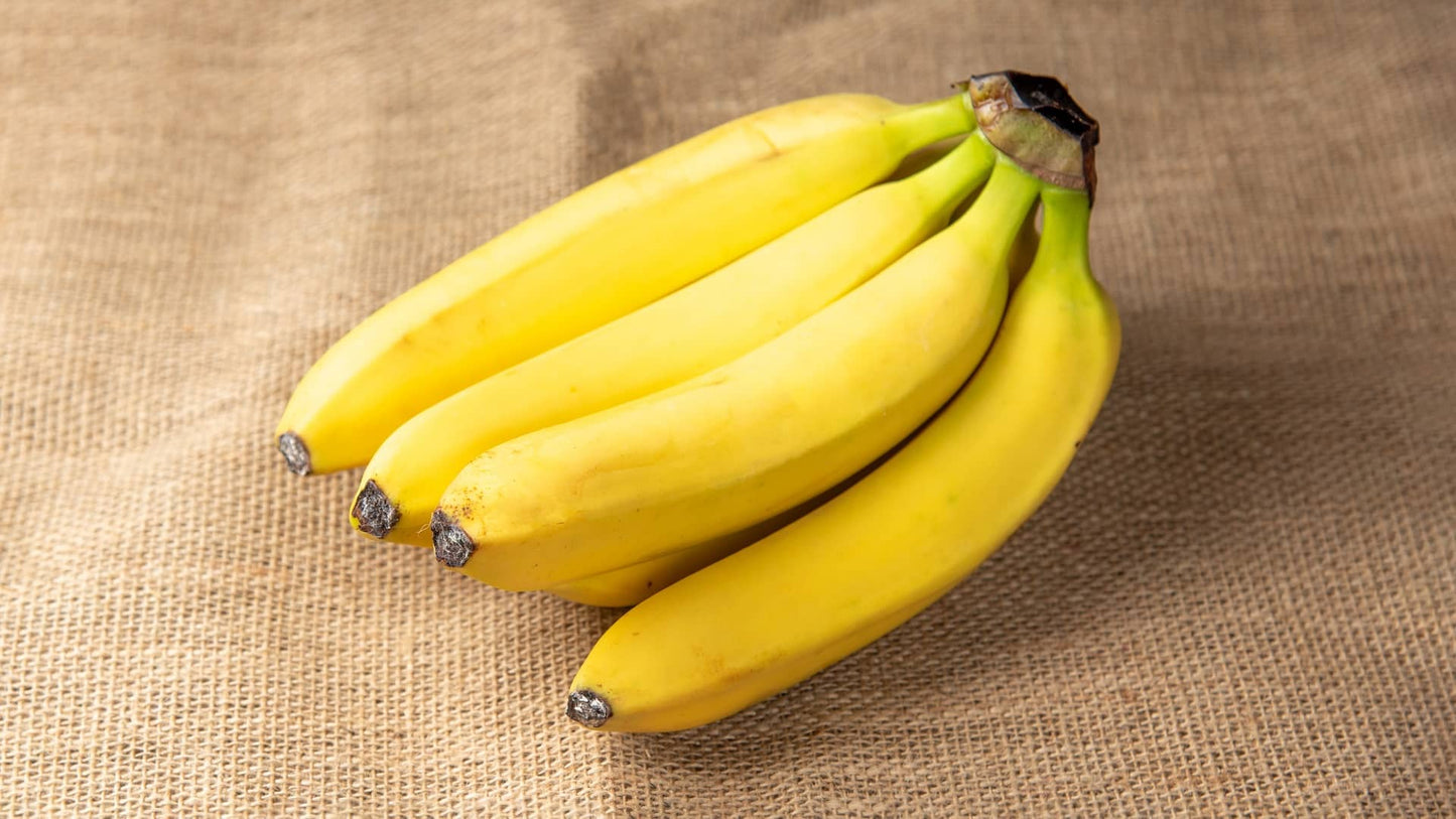 Sveže banane žute boje za užinu, doručak i smutije